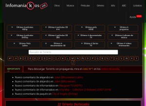 How infomaniakos.com looks like on a tablet such as an iPad.