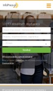 How infopraca.pl looks like on a mobile device such as an iPhone.