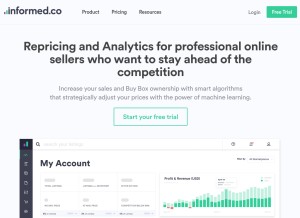 How informed.co looks like on a tablet such as an iPad.