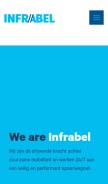 How infrabel.be looks like on a mobile device such as an iPhone.