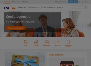 How ing.lu looks like on a tablet such as an iPad.
