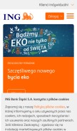 How ing.pl looks like on a mobile device such as an iPhone.