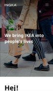 How ingka.com looks like on a mobile device such as an iPhone.