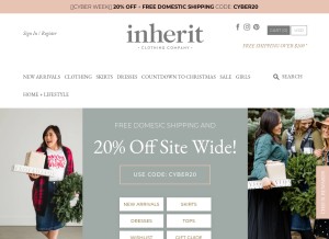 How inheritco.com looks like on a tablet such as an iPad.