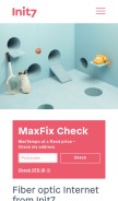 How init7.net looks like on a mobile device such as an iPhone.
