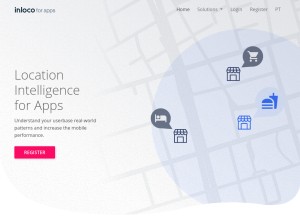 How inlocoengage.com looks like on a tablet such as an iPad.