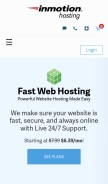 How inmotionhosting.com looks like on a mobile device such as an iPhone.