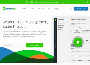 How inmotionnow.com looks like on a tablet such as an iPad.