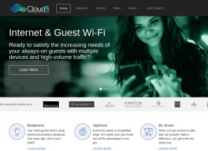 How innflux.com looks like on a tablet such as an iPad.