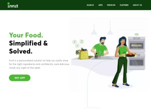 How innit.com looks like on a tablet such as an iPad.