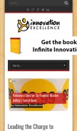 How innovationexcellence.com looks like on a mobile device such as an iPhone.