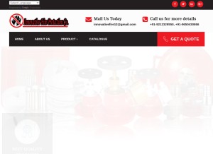 How innovativefireprotection.com looks like on a tablet such as an iPad.