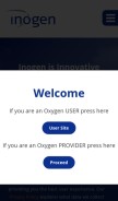 How inogen.com looks like on a mobile device such as an iPhone.