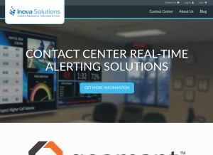 How inovasolutions.com looks like on a tablet such as an iPad.