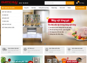 How inoxquanghuy.vn looks like on a tablet such as an iPad.