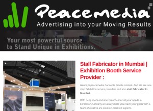 How inpeacemedia.com looks like on a tablet such as an iPad.