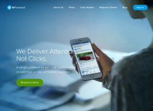 How inpwrd.com looks like on a tablet such as an iPad.