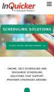 How inquicker.com looks like on a mobile device such as an iPhone.