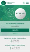 How insead.edu looks like on a mobile device such as an iPhone.