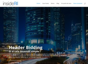 How insideall.com looks like on a tablet such as an iPad.