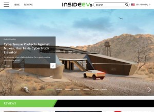 How insideevs.com looks like on a tablet such as an iPad.