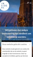How insiders.nl looks like on a mobile device such as an iPhone.