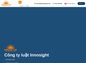 How inslaw.vn looks like on a tablet such as an iPad.