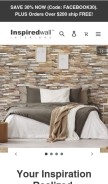 How inspiredwall.us looks like on a mobile device such as an iPhone.