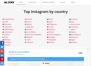 How insstoreweb.com looks like on a tablet such as an iPad.