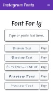 How instagram-fonts.netstudy.in looks like on a mobile device such as an iPhone.