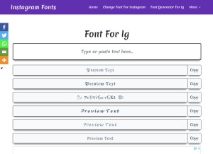 How instagram-fonts.netstudy.in looks like on a tablet such as an iPad.