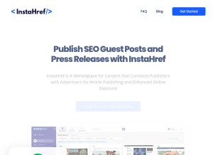 How instahref.com looks like on a tablet such as an iPad.