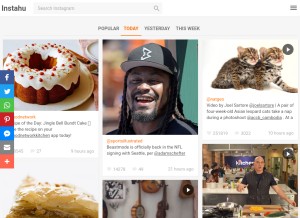 How instahu.net looks like on a tablet such as an iPad.