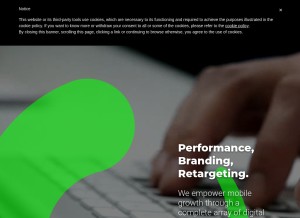 How instal.com looks like on a tablet such as an iPad.