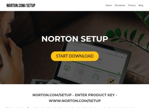How installernorton.com looks like on a tablet such as an iPad.