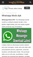 How installingwhatsapp.com looks like on a mobile device such as an iPhone.
