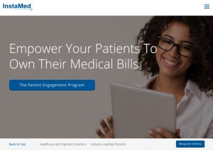How instamed.com looks like on a tablet such as an iPad.