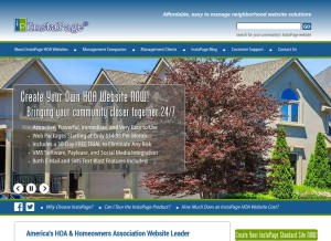 How instapage.org looks like on a tablet such as an iPad.