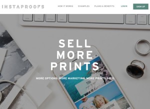 How instaproofs.com looks like on a tablet such as an iPad.