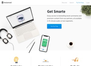 How instaread.co looks like on a tablet such as an iPad.