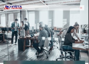 How instatelecom.com looks like on a tablet such as an iPad.