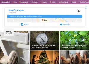 How insteading.com looks like on a tablet such as an iPad.