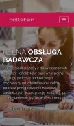 How instytut-pollster.pl looks like on a mobile device such as an iPhone.
