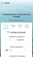 How insurly.fr looks like on a mobile device such as an iPhone.
