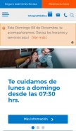 How integramedica.cl looks like on a mobile device such as an iPhone.