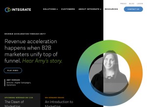 How integrate.com looks like on a tablet such as an iPad.