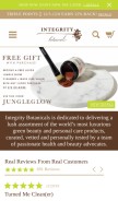 How integritybotanicals.com looks like on a mobile device such as an iPhone.