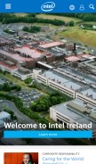 How intel.ie looks like on a mobile device such as an iPhone.