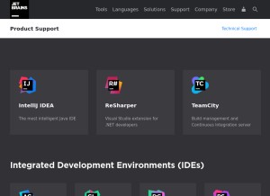 How intellij.net looks like on a tablet such as an iPad.