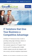 How intellisuite.net looks like on a mobile device such as an iPhone.